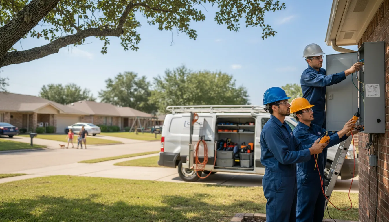 Certified electrician providing emergency electrical services in Hebron, IN